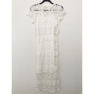 Forever 21 Crochet Dress with Slip